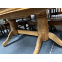 Oval Timber Dining Table & Chairs