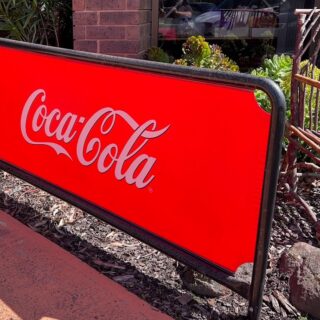 Coca Cola Outdoor Barrier Sign