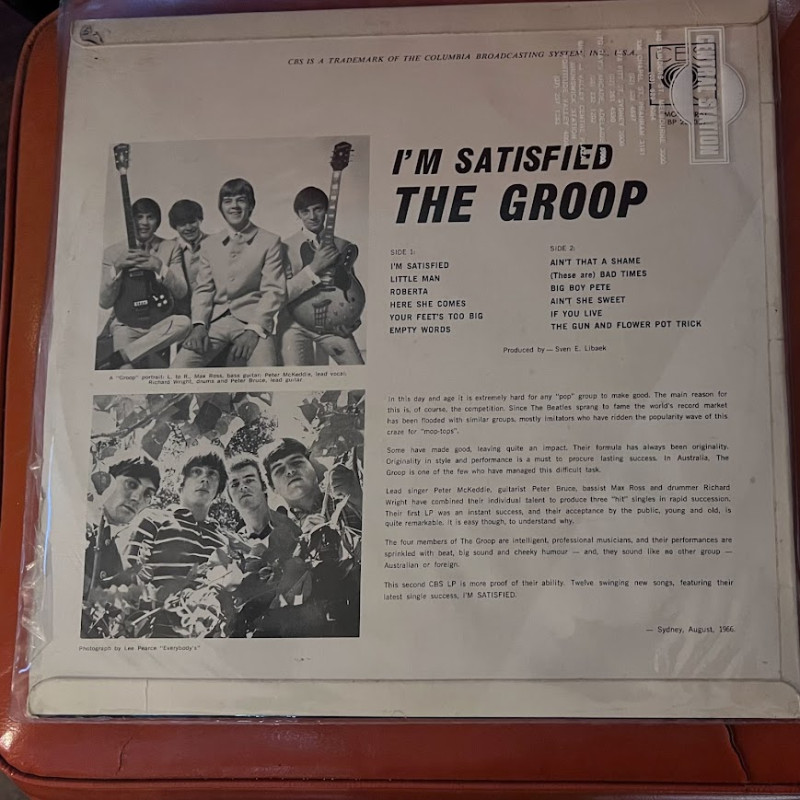 The Groop – I’m Satisfied, Vinyl Record