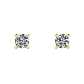 14ct White Gold Diamond Earrings