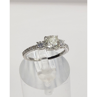 14ct White Gold Diamond Ring