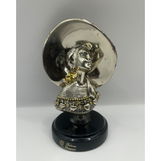 Andros Preziosi Signed Silver Plated Sculpture