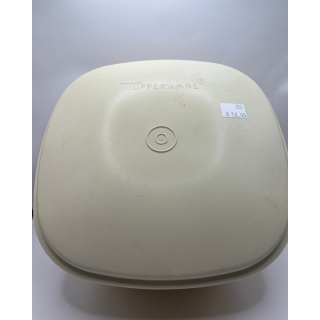 Cream Tupperware Container