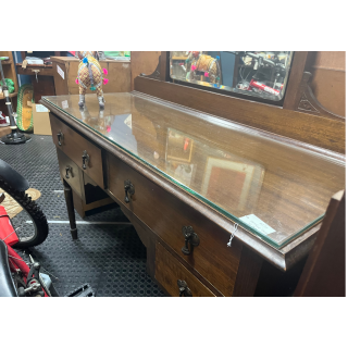 Vintage Desk With Mirror