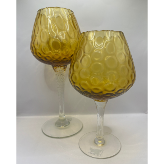 Set of 2x Yellow Glasses