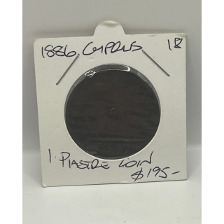 1886 Cyprus Piastre Coin