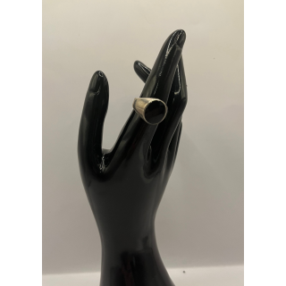 Black & Silver Onyx Ring