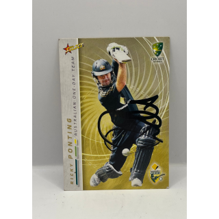 Ricky Ponting Signed Card