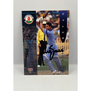 Michael Bevan Signed Trading Card